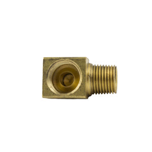 Brass SAE 45-Degree Inverted Flare 90-Degree Elbow - 3/8 Inch Tube x 1/4 Inch Male Pipe Thread (MPT)