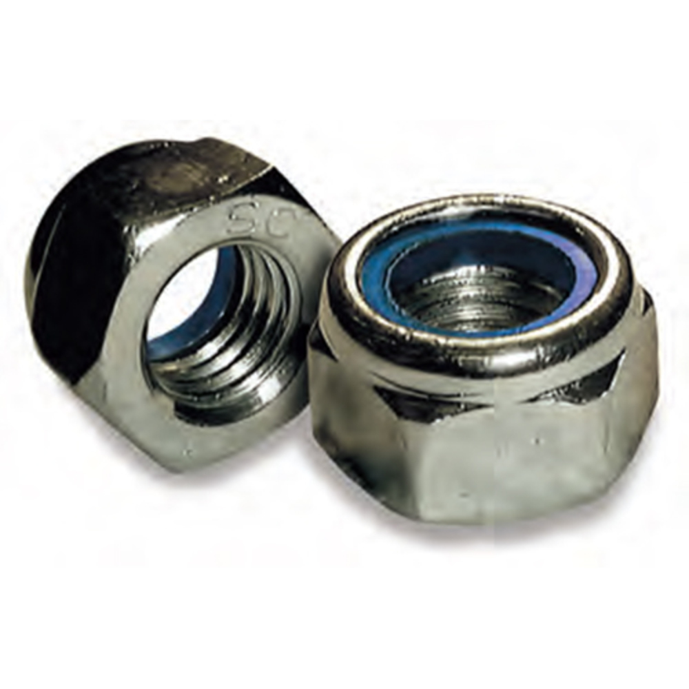 9/16-12 Nylon Insert Hex Lock Nuts Grade 2 Zinc Plated Steel Qty 250 