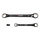 ZEBRA Black Double Ended Box End Wrench Set (3 Pieces - 8x10mm +12x13mm,16x17mm + 18x19mm, 10mm x 1/4 Inch Bit Adapter)