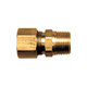 Brass Compression - Poly Tubing Connector - Tube to Male Pipe - 5/16 In Tube x 1/8 In Male Pipe Thread (MPT)