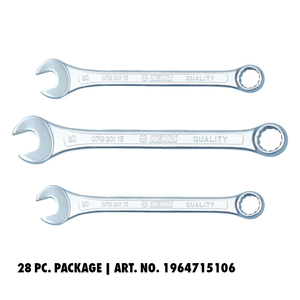 ZEBRA POWERDRIV Short Type Combination Wrench Special Package - 28pieces