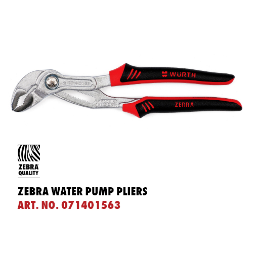 Zebra Water Pump Pliers Article Number 071401563