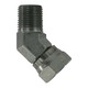 1/2X3/8 Male 45 Degree Pipe Elbow Swivel Adapter