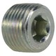 3/4 Hollow Hex Plug