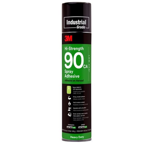 3M HiStrength Spray Adhesive 90 CA, Low VOC