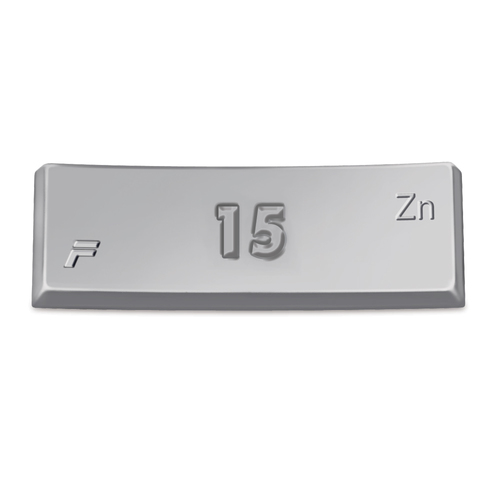 Contoured Adhesive Coated Zinc Wheel Weight 15 Gram