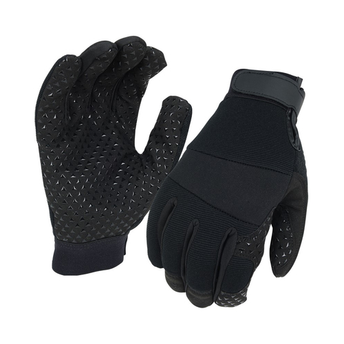 NSI Hydraulix Mechanic's Style Gloves with Silicone Grip - Black - Small