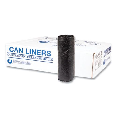 High-Density Commercial Can Liners, 16 gal, 6 mic, 24