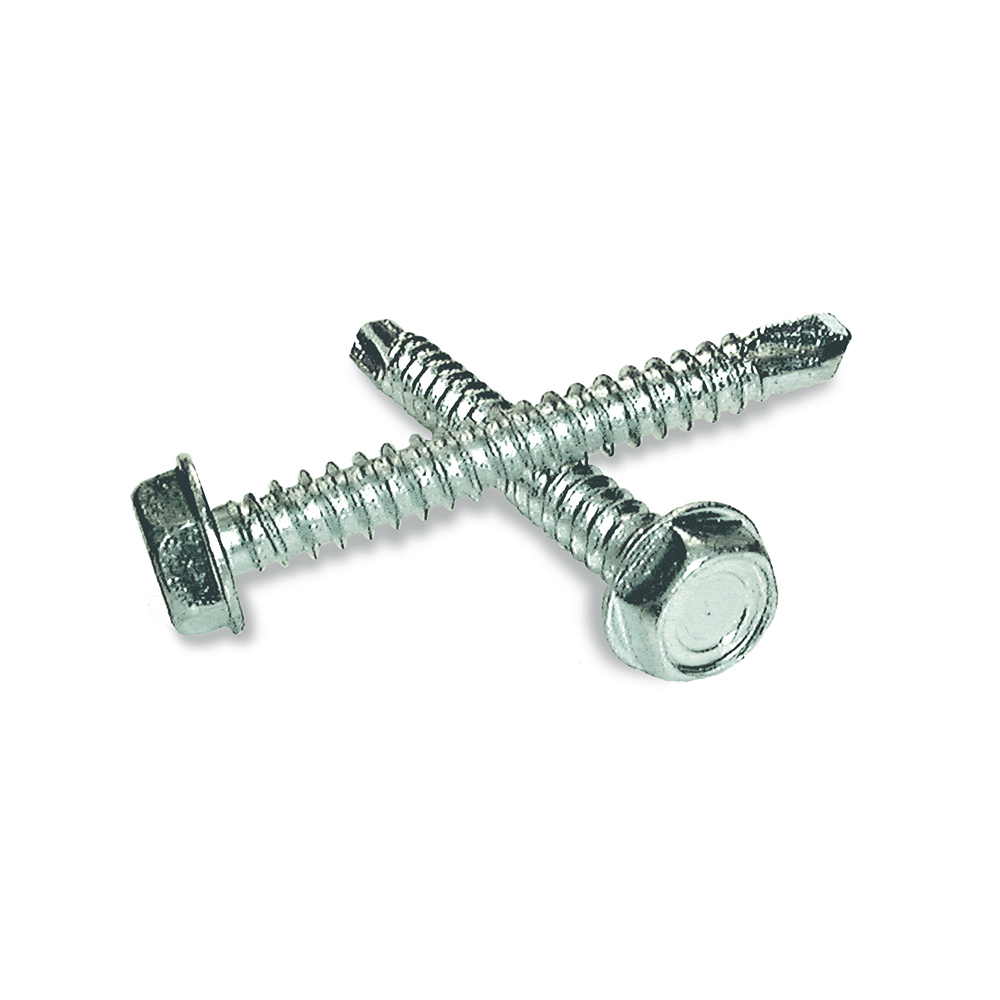 Hex Washer Head Self-Drilling TEKS Screw Zinc 12 X 1-1/4 | Wurth USA