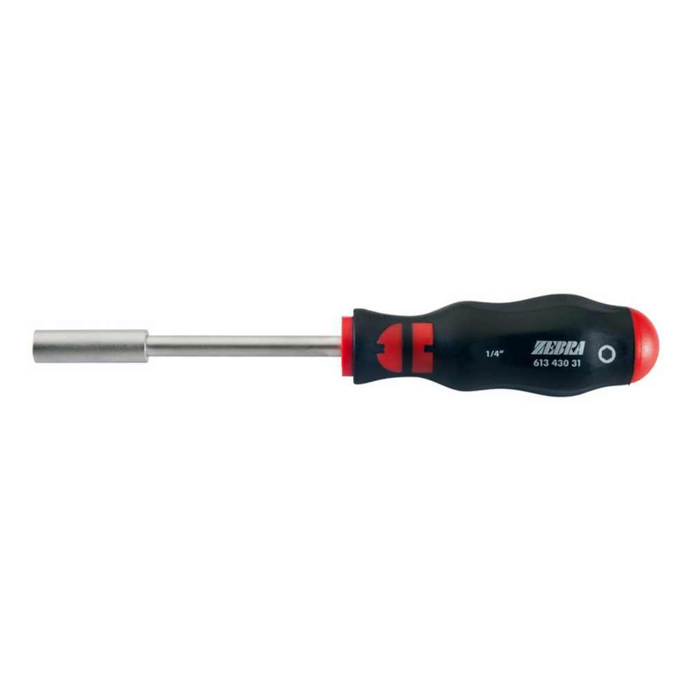 ZEBRA Screwdriver with 1/4 Inch x 100mm Long Square Head