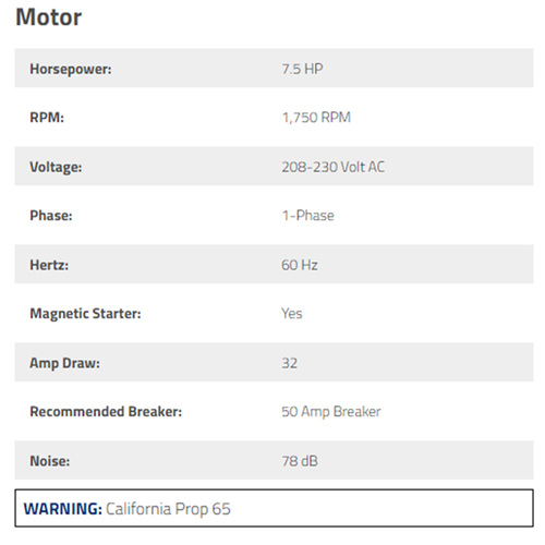 V-Max Patriot Air Compressor / 7.5 HP / 80-Gallon Vertical Tank / 1Phase