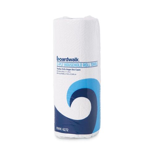 Kitchen Roll Towel, 2-Ply, 11 X 9, White, 85 Sheets/Roll, 30 Rolls/Carton