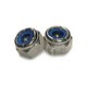 Stainless Steel Nylock Nylon Insert Lock Nut #10-24