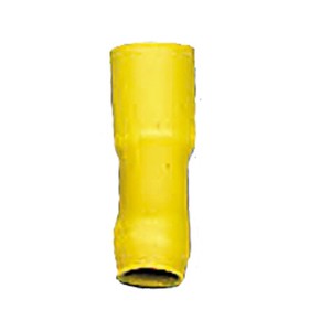 Female Bullet Connector Fully-Insulated Yellow