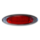 Red Clearance Marker Chrome Bezel 6 LEDS 6 5/8