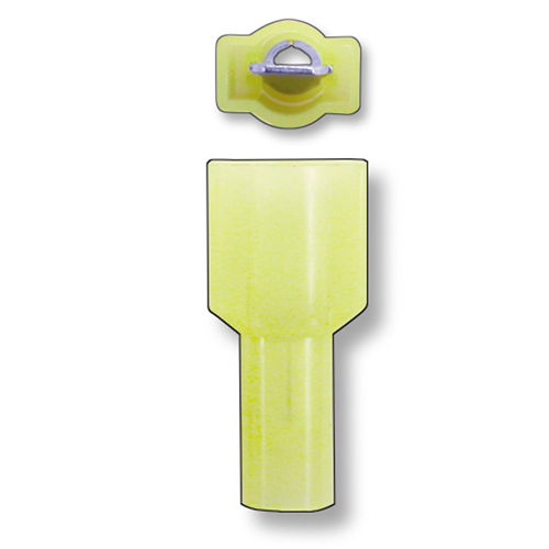 Male Connector For Tee Tap Yellow