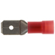 Red Male Spade Nylon 1/4