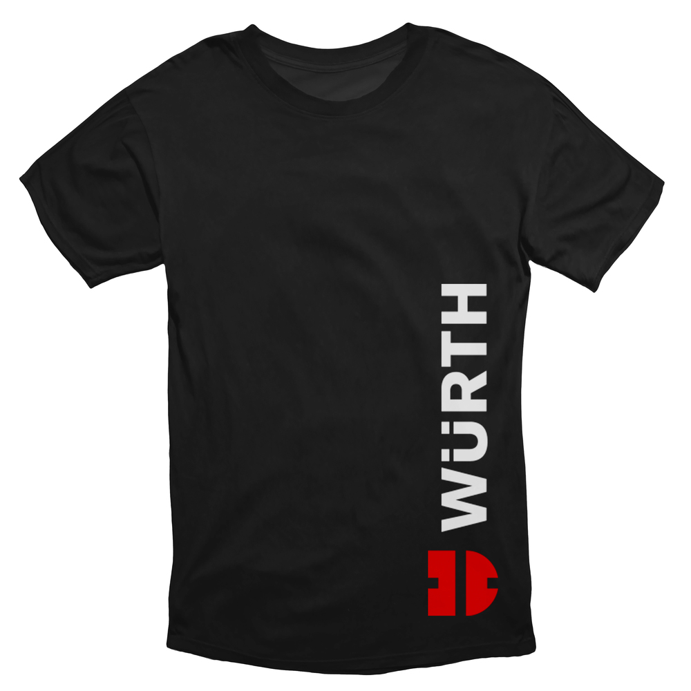 T-shirt Unisexe Wurth Noir – Disponible Du S Au 5XL (neuf, étiquettes)