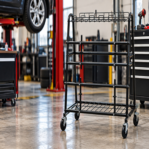 Floor Dispenser & Storage Rack - 24 Inches x 40 Inches x 38 Inches (RackOnly)