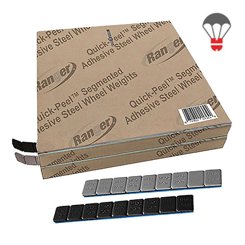 Ranger Adhesive Wheel Weight Rolls - Dual Black & Silver