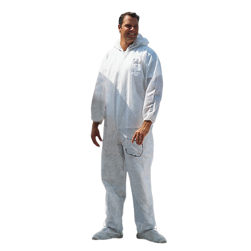 NSI ActivGARD® GP Polypropylene Disposable Coveralls with Hood, Boots &Elastic Wrists - 5XLarge