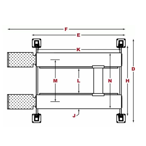 GP-9XLT / GrandPrix Series 4 Post High Lift Extended Length Package /Includes: Aluminum Ramps, Caster Kit, Jack Platform, and Drip Trays