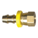 Brass Grip-Tite Reusable Hose - Fittings SAE 37-Degree Female Flare Swivel - 1/4 In Hose Inner Diameter (HID) x 1/4 In Tube