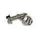 Self-Tapping Screw with Slotted Hex Washer Head Zinc 12X1