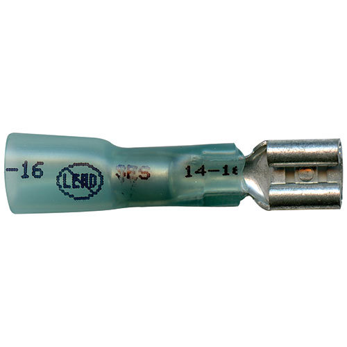 Supreme Solder/Seal Female Slip-On Connector - Blue - 16-14 AWG