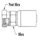 3/4HOSE G-3/4-14 BPSS 60 CONE FE SWVL