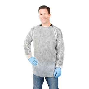 NSI ActivGARD® Disposable White Pullover Smock - 50 Smocks/Case -2XLarge