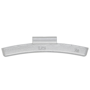 LH TYPE ZINC WHEEL WEIGHTS 1.25oz COATED