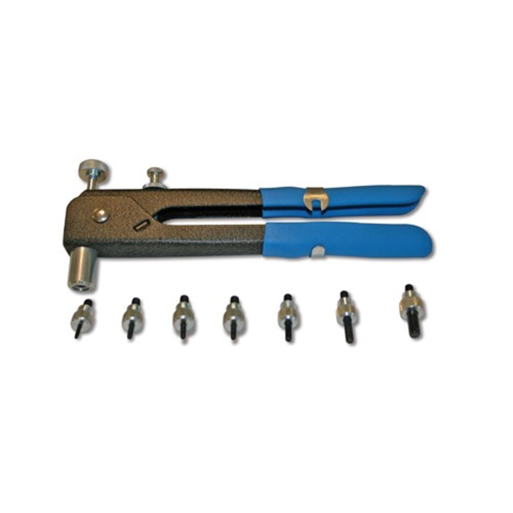 RZX Hand Rivet Nut Tool Kit - 11 Mandrels & 110 Rivet Nuts For M3-M12 Sizes