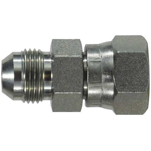 JIC TO FEMALE FLAT FACE SWIVEL- 3/8 MJIC X 3/8