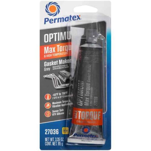 Permatex Optimum Grey Rtv Silicone Gasket Maker, 3.35 Oz RTV silicone