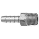 Brass Swivel Hose Barb - 3/8 Inch Hose Inner Diameter (HID) x 1/4 Inch Male Pipe Thread (MPT)