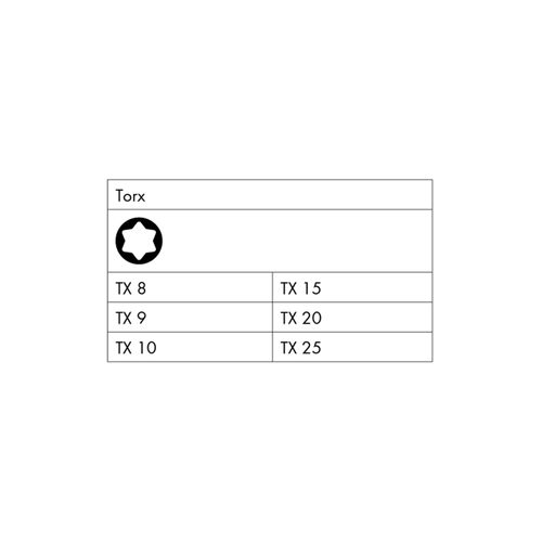 VDE Screwdriver Set - Torx - 6 Pieces