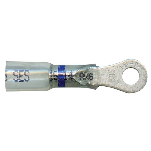 OptiClear Crimp/Seal #8 Stud Ring Terminal 16-14 AWG