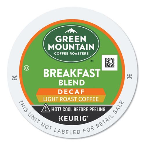 Green Mountain Coffee Breakfast Blend Decaf Coffee K-Cups, 24/Box