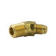 Brass SAE 45-Degree Flare 45-Degree Elbow - Tube to Male Pipe - 3/8 Inch Tube x 3/8 Inch Male Pipe Thread (MPT)