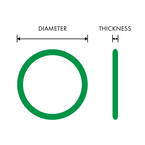 Green 12mm Comression O-Ring