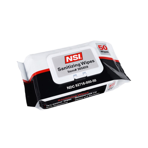 NSI Sanitizing Wipes, 50 Wipes/Pack