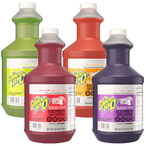 Sqwincher® Zero 64 oz. Bottle 5-Gallon Sugar-Free Liquid Drink MixConcentrate, 6/Case - Fruit Punch