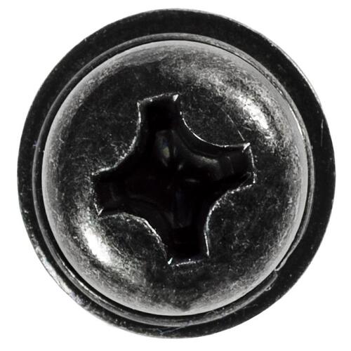 M6-1.0 X 19MM Phillips Round Head Thread CuttingScrew With SEMS Black Zinc Hyundai
