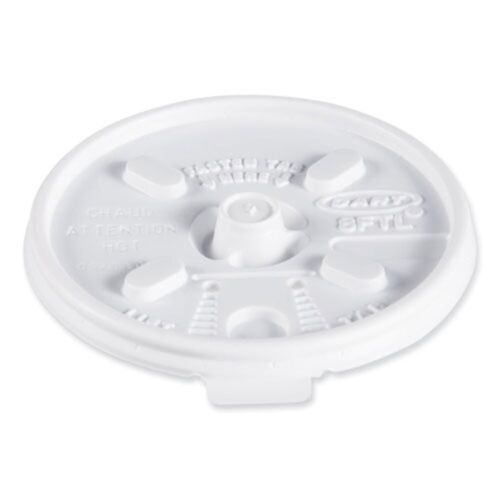 Lift n' Lock Plastic Hot Cup Lids, Fits 8 oz Cups, White, 1,000/Carton