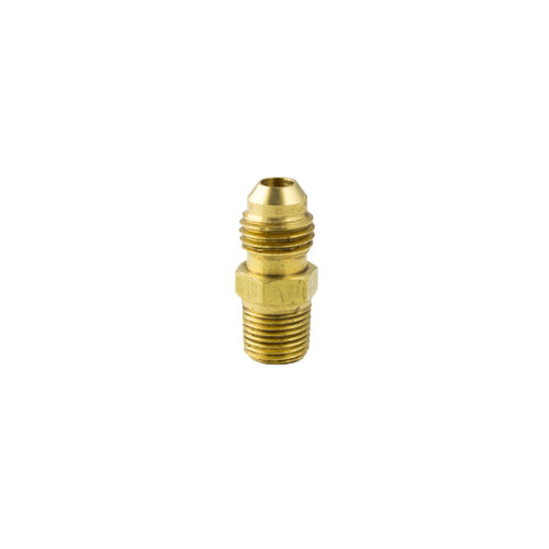 Brass JIC 37-Degree Flare Connector - Tube to Male Pipe - 5/16 Inch Tube x 1/4 Inch Male Pipe Thread (MPT)