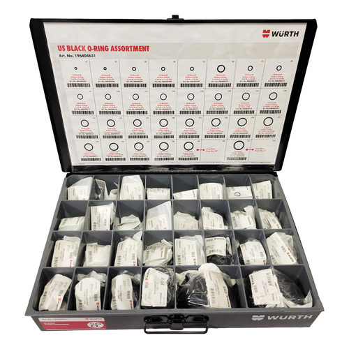 US Black O-Ring Assortment 750pc