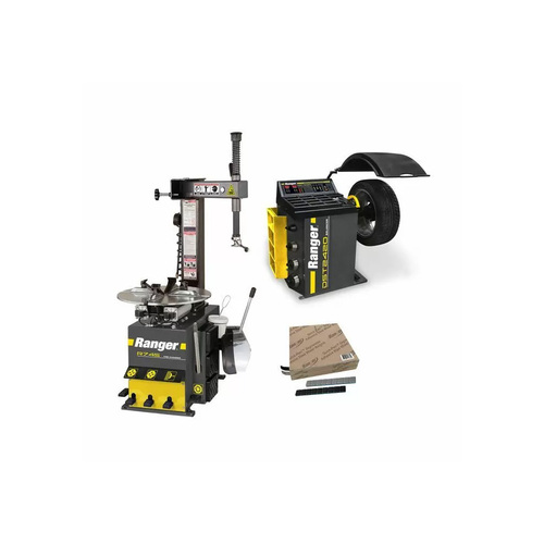 (1) R745 Tire Machine + (1) DST2420 + (1 of each) Black & SilverAdhesive Wheel Weights / LOW VOLTAGE
