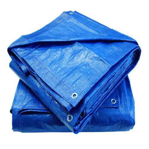 Dize# Weathermaster® 16 Feet x 20 Feet Original Blue Poly Tarp