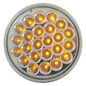 Amber Signal/Park Clear Round 24 LED 4 1/4"X 7/8"